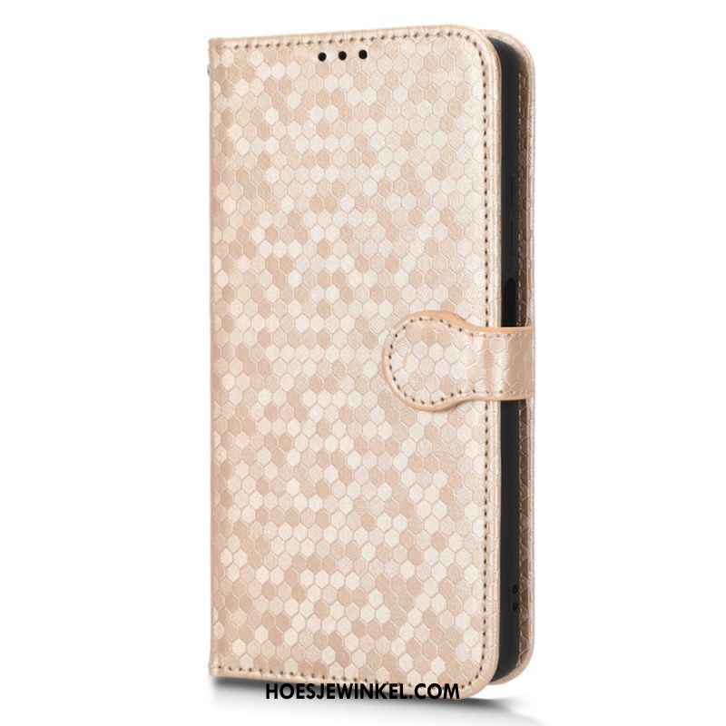 Folio-hoesje voor Xiaomi Redmi Note 12 Pro Plus Met Ketting Strappy-patroon In 3d