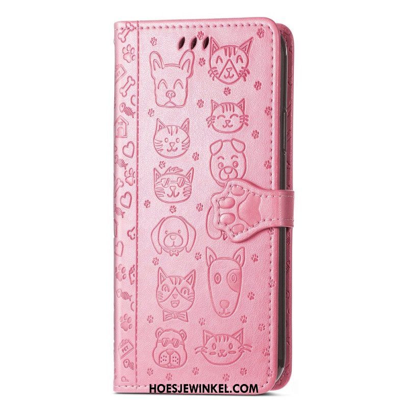 Folio-hoesje voor iPhone 14 Geanimeerde Dieren