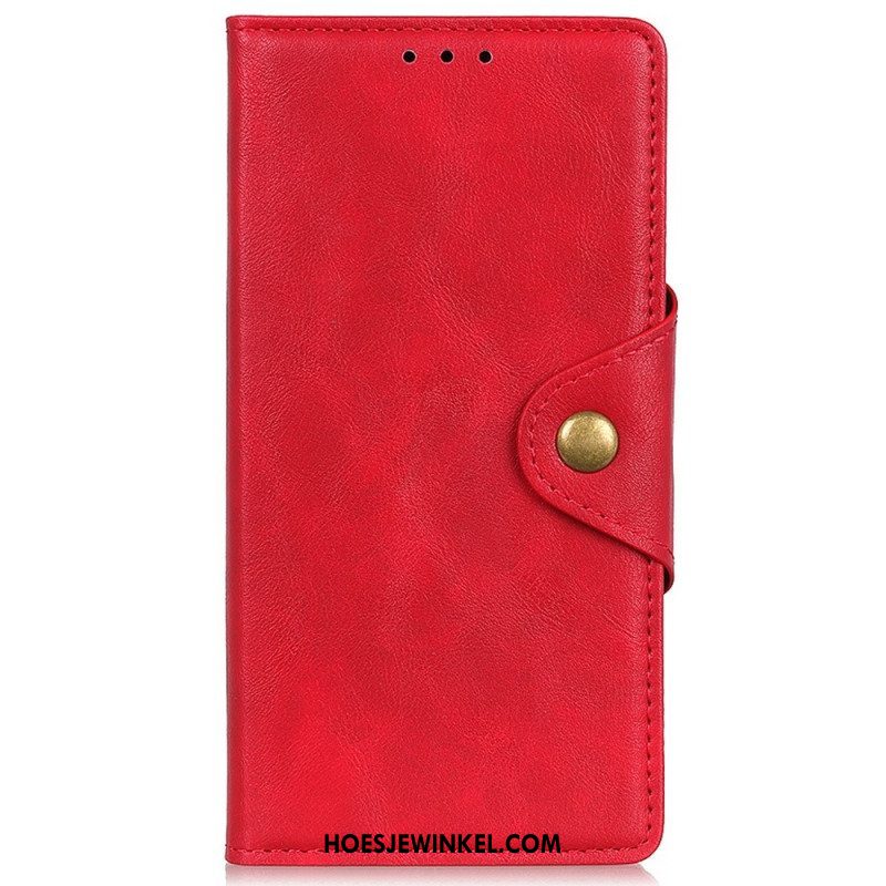 Folio-hoesje voor iPhone 14 Pro Max Magnetische Knoopsluiting