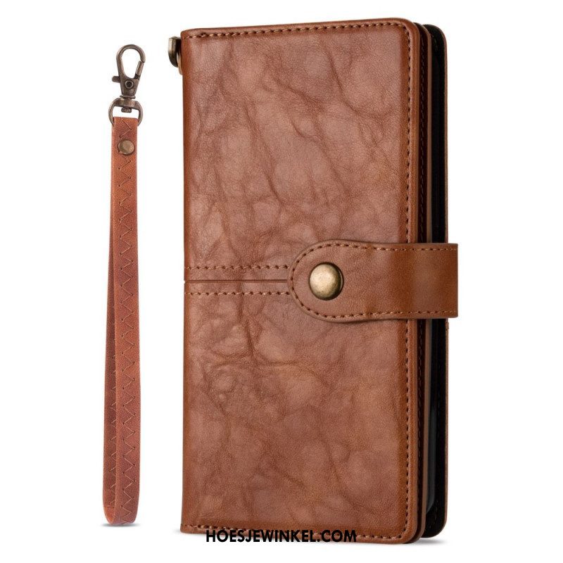 Folio-hoesje voor iPhone 14 Pro Vintage Multifunctioneel