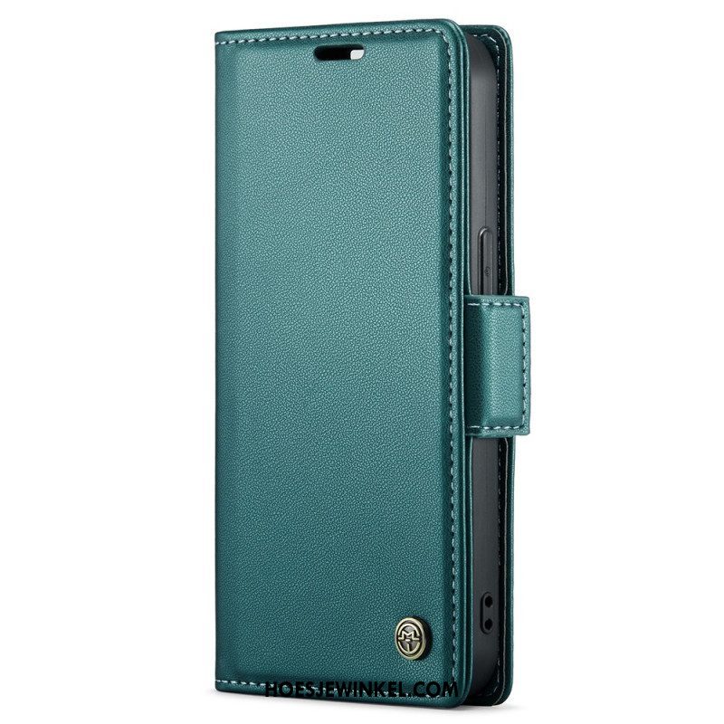 Folio-hoesje voor iPhone 15 Caseme Lederen Stijl