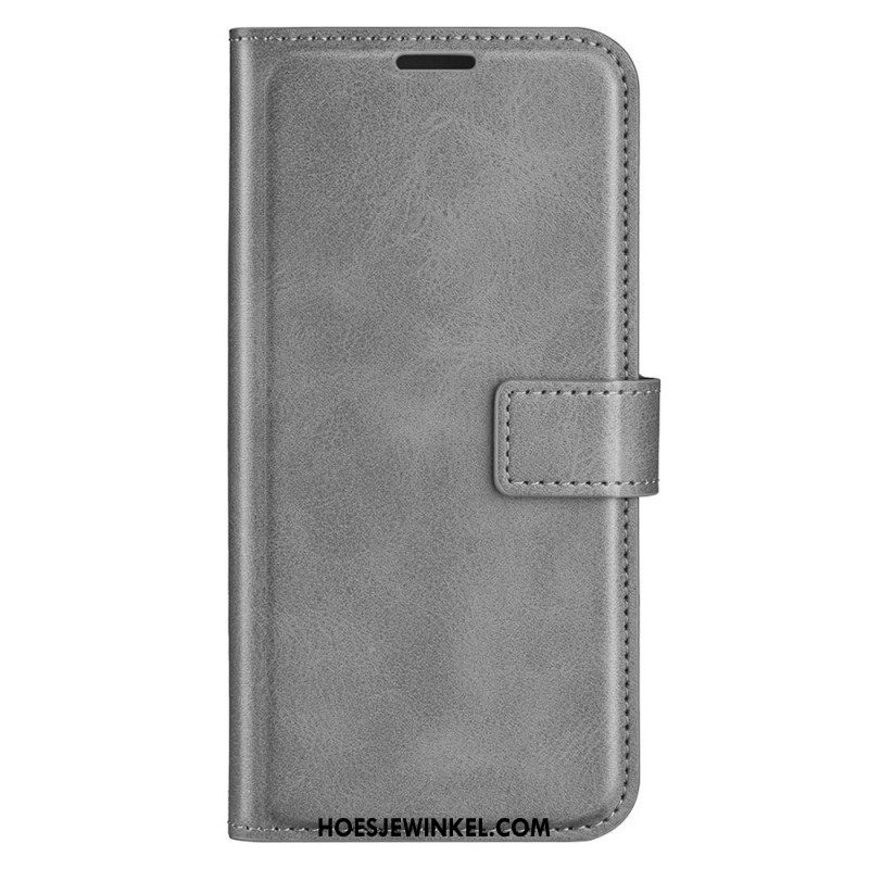Folio-hoesje voor iPhone 15 Leerstijl