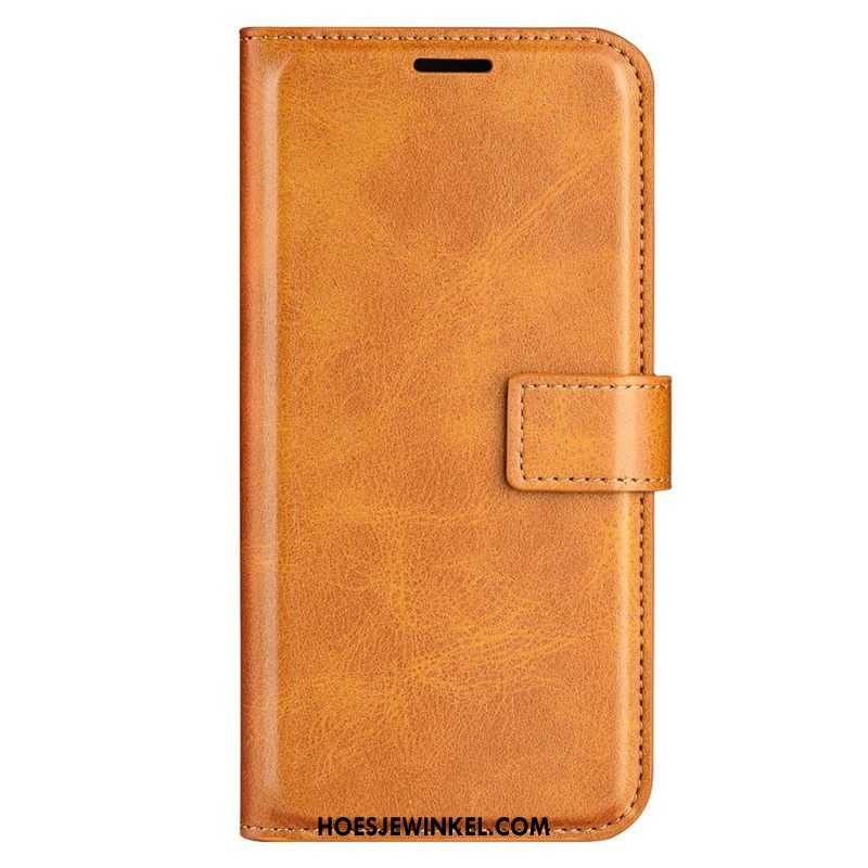 Folio-hoesje voor iPhone 15 Leerstijl