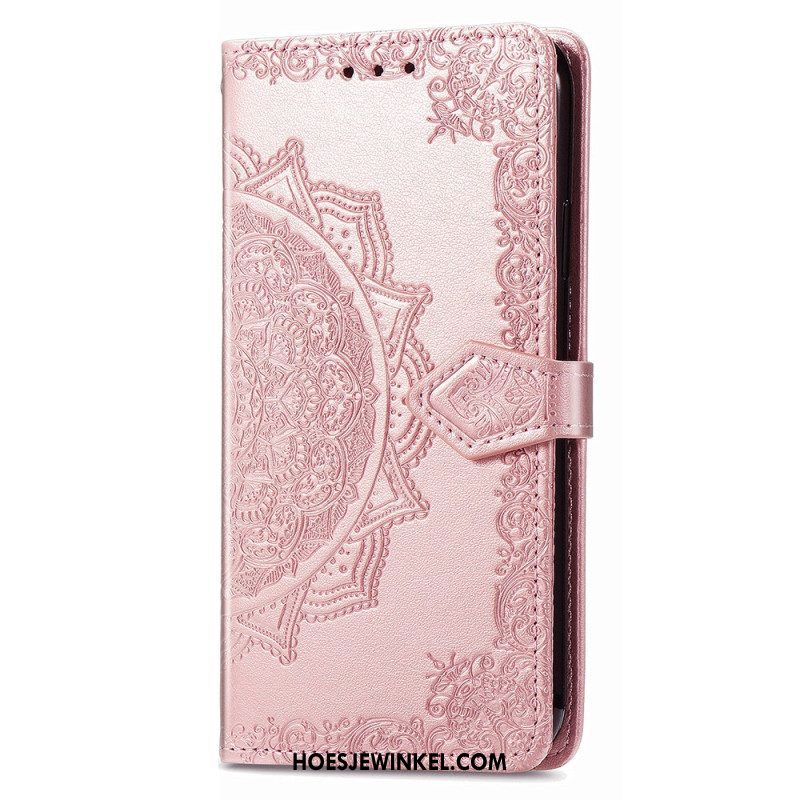 Folio-hoesje voor iPhone 15 Pro Barokmandala