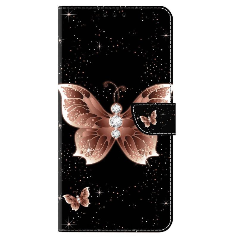 Folio-hoesje voor iPhone 15 Pro Kostbare Vlinders
