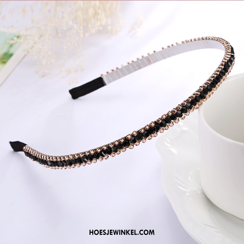 Haarspelden Dames Vrouwen Brede Kant Strass, Haarspelden Haarbanden Haaraccessoires Blau