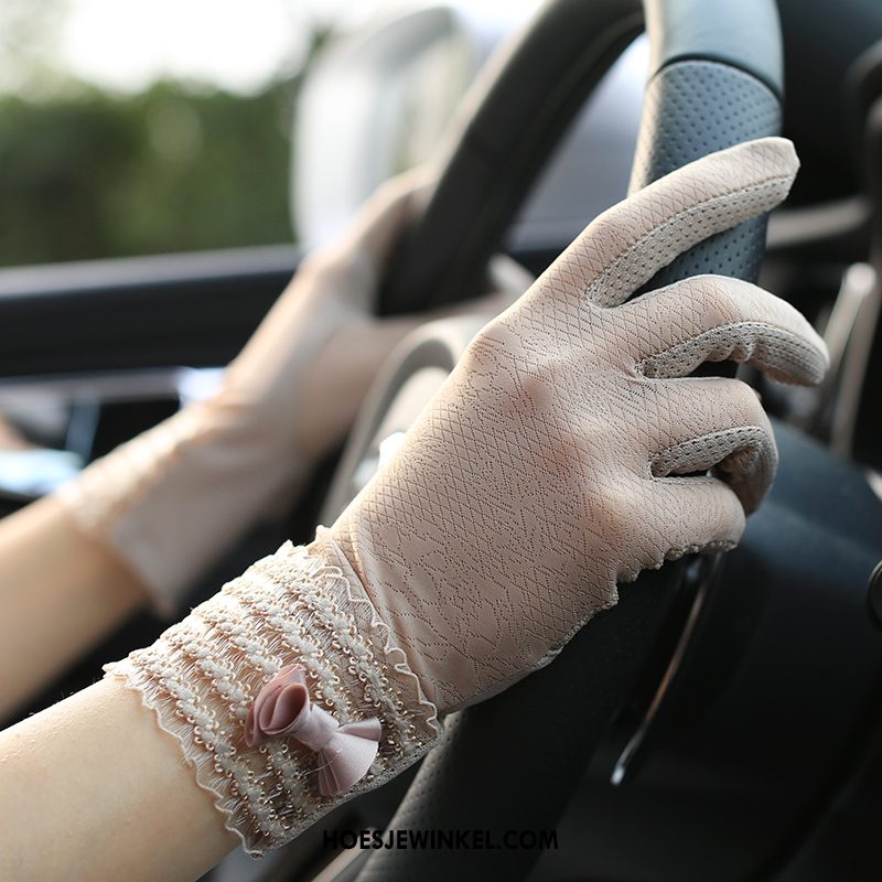 Handschoenen Dames Ademend Elastiek Zonnebrandcrème, Handschoenen Dun Touchscreen