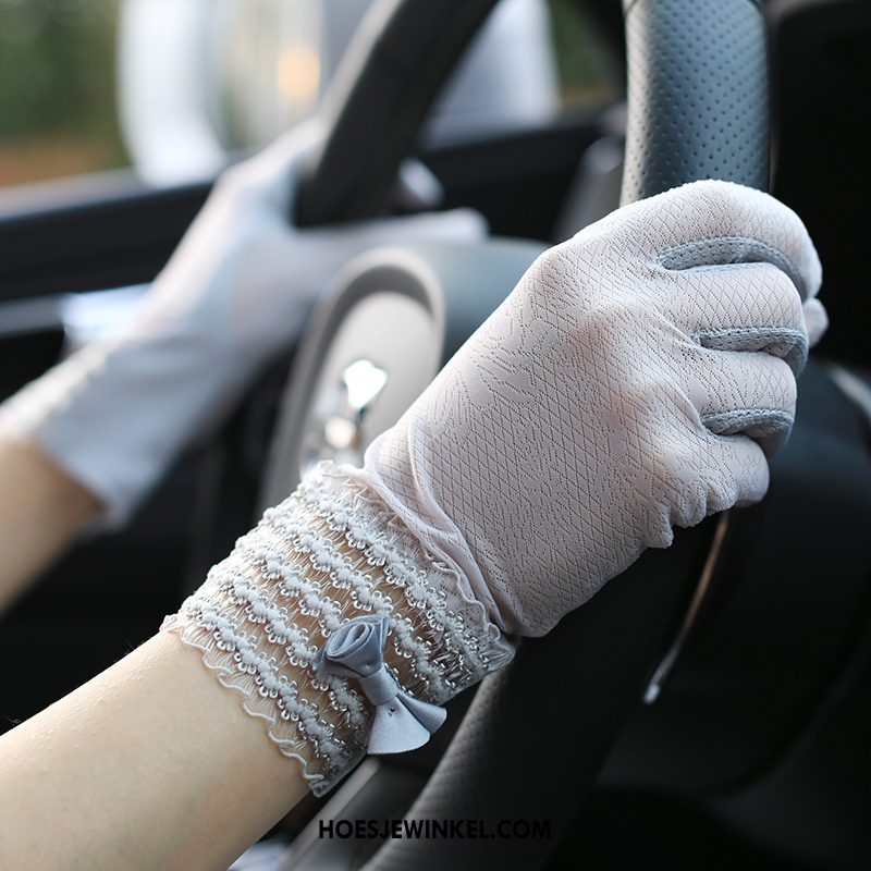 Handschoenen Dames Ademend Elastiek Zonnebrandcrème, Handschoenen Dun Touchscreen