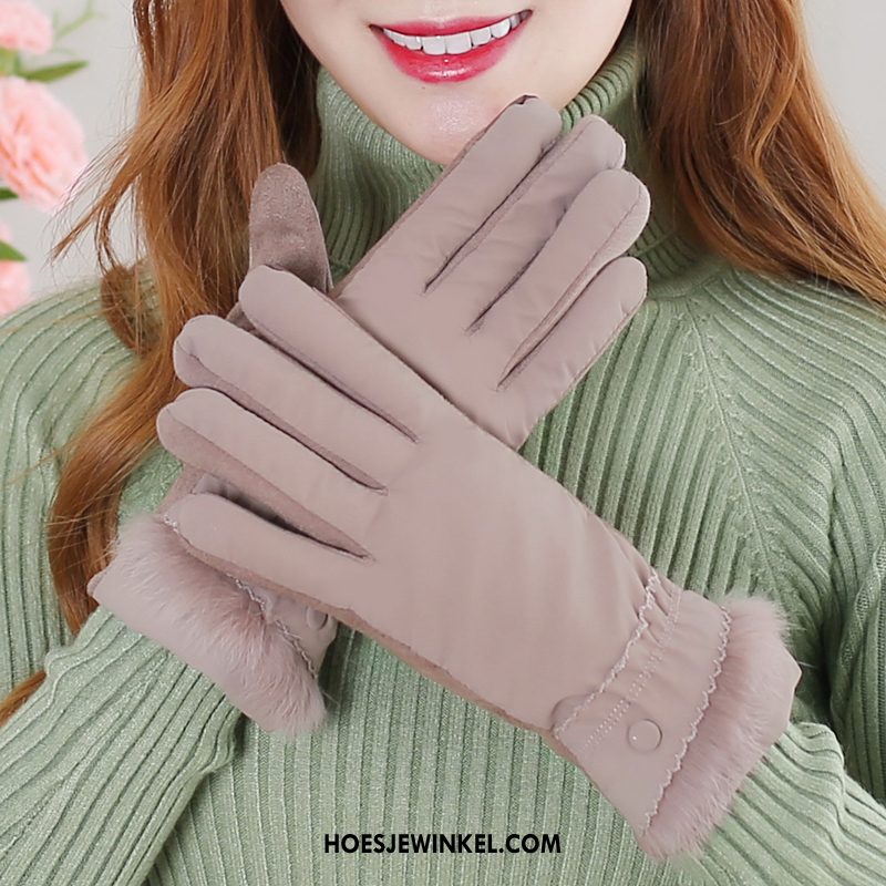 Handschoenen Dames Cyclus Blijf Warm Naar Beneden, Handschoenen Touchscreen Vrouwen
