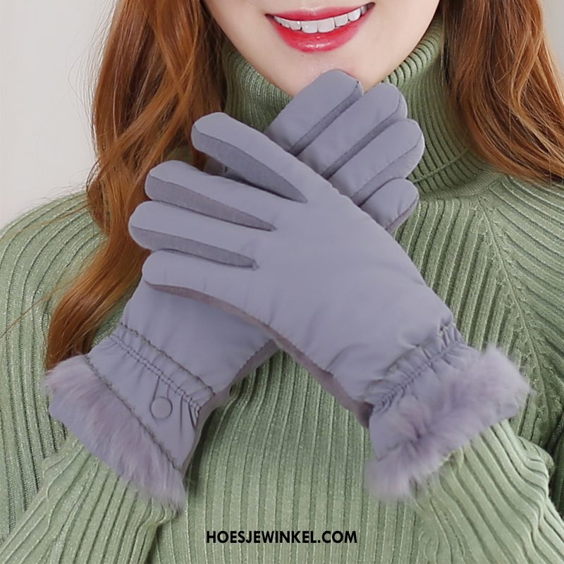 Handschoenen Dames Cyclus Blijf Warm Naar Beneden, Handschoenen Touchscreen Vrouwen