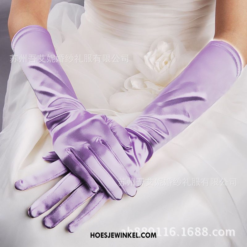 Handschoenen Dames Handschoen Huwelijk Bruid, Handschoenen Lange Jurk