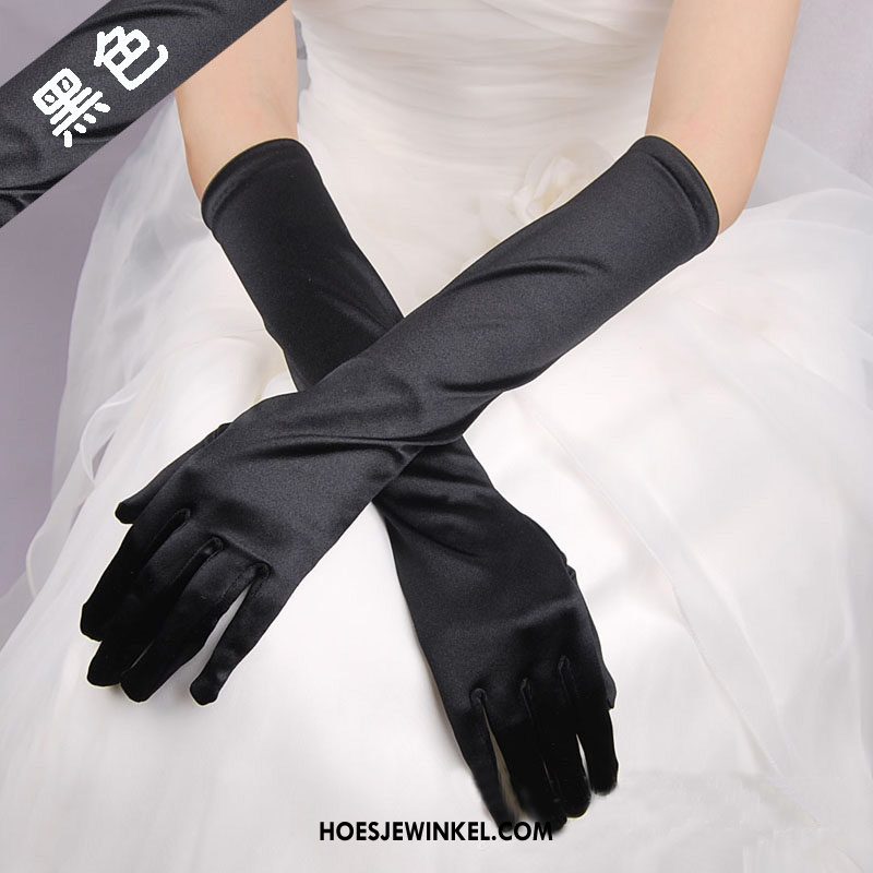 Handschoenen Dames Handschoen Huwelijk Bruid, Handschoenen Lange Jurk
