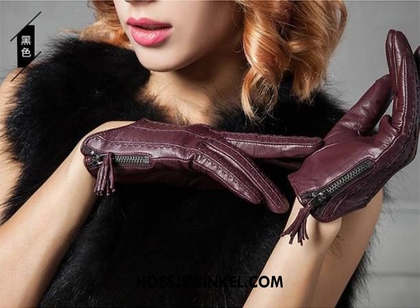 Handschoenen Dames Korte Blijf Warm Vrouwen, Handschoenen Rits Autorijden