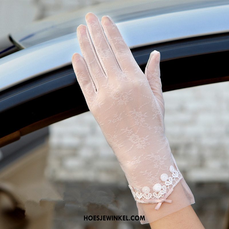 Handschoenen Dames Uv Bescherming Zon Autorijden, Handschoenen Rechtbanken Zijde