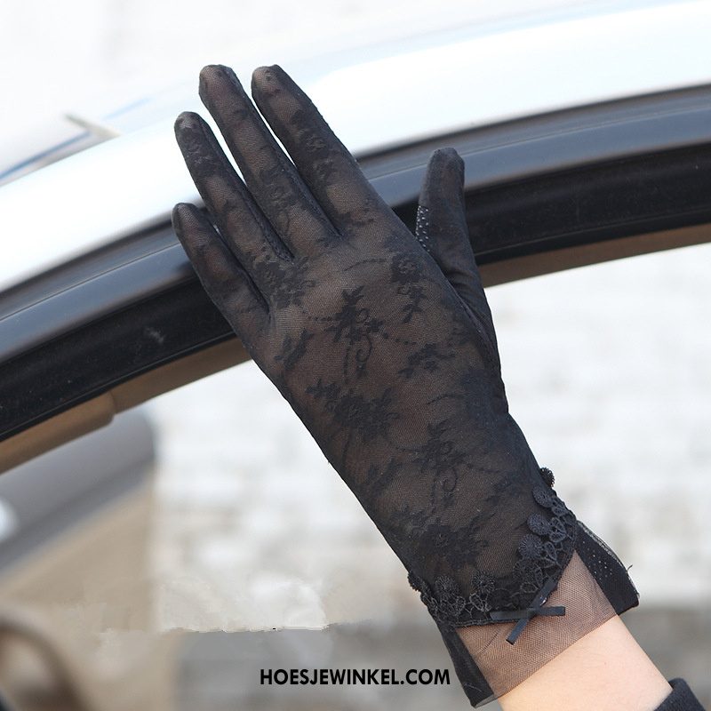 Handschoenen Dames Uv Bescherming Zon Autorijden, Handschoenen Rechtbanken Zijde