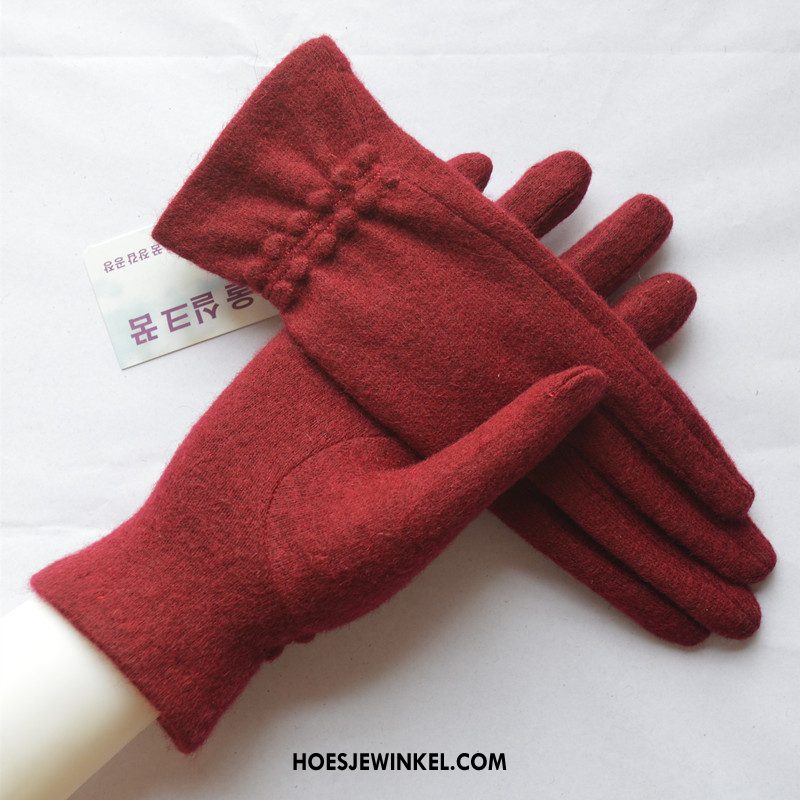 Handschoenen Dames Vrouwen Wol Winter, Handschoenen Herfst Voorjaar