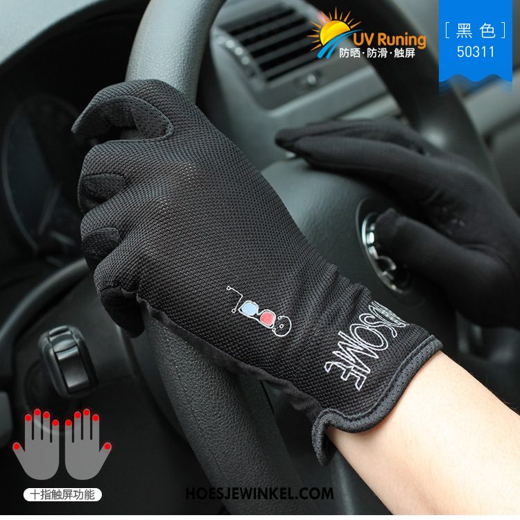 Handschoenen Heren Touchscreen Autorijden Uv Bescherming, Handschoenen Ademend Zomer