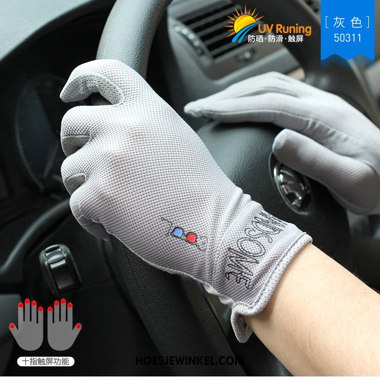 Handschoenen Heren Touchscreen Autorijden Uv Bescherming, Handschoenen Ademend Zomer