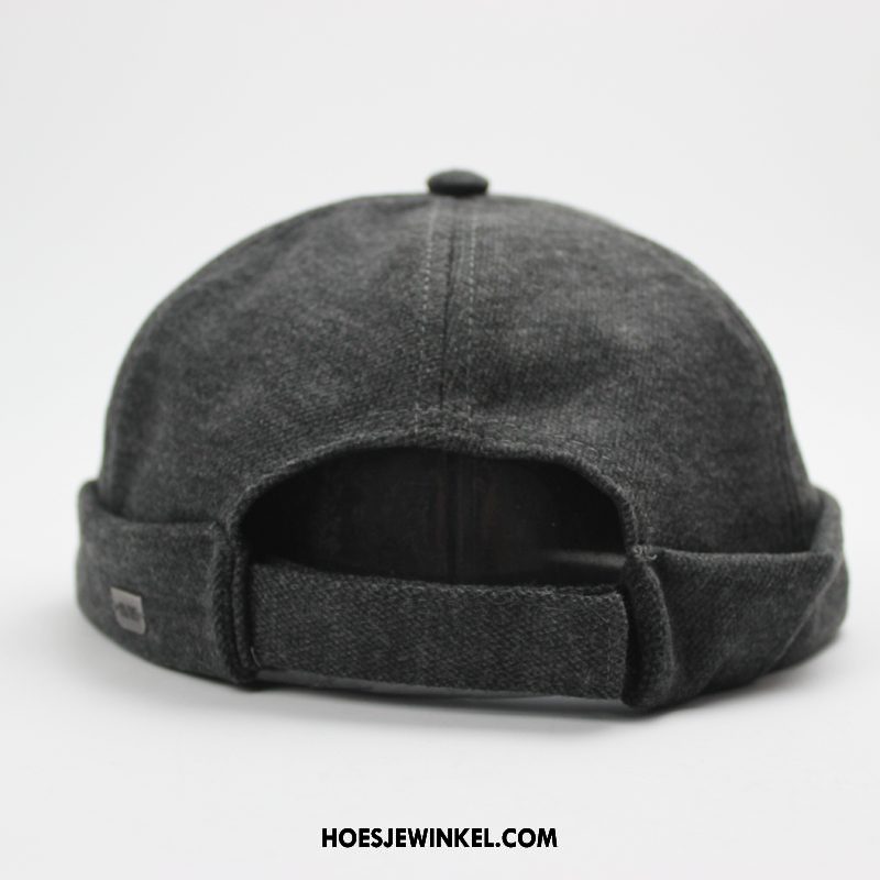 Hoeden Heren Casual Grijs Herfst, Hoeden Ademend Mannen Schwarz