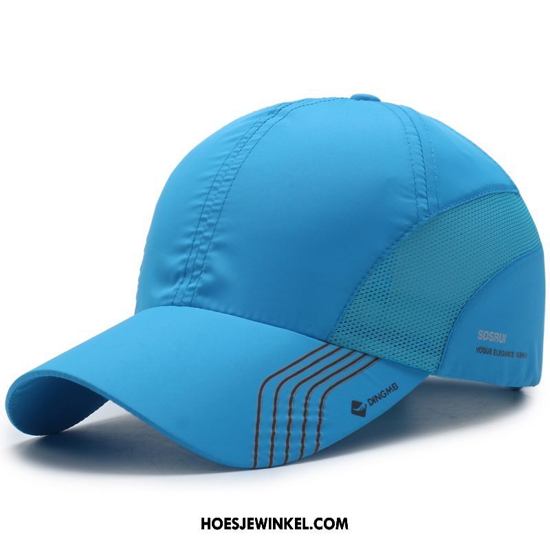 Hoeden Heren Outdoor Honkbal Hoed Zonnehoeden, Hoeden Maas Ademend Blau