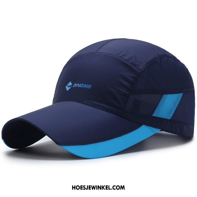 Hoeden Heren Outdoor Honkbal Hoed Zonnehoeden, Hoeden Maas Ademend Blau