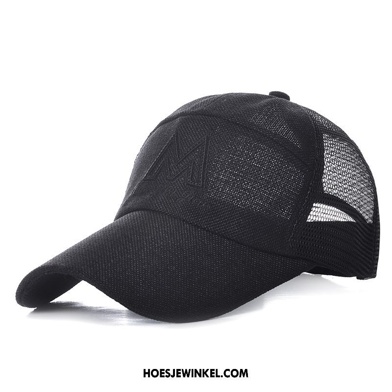 Hoeden Heren Outdoor Mannen Honkbal Hoed, Hoeden Mesh Zonnehoeden Weiß