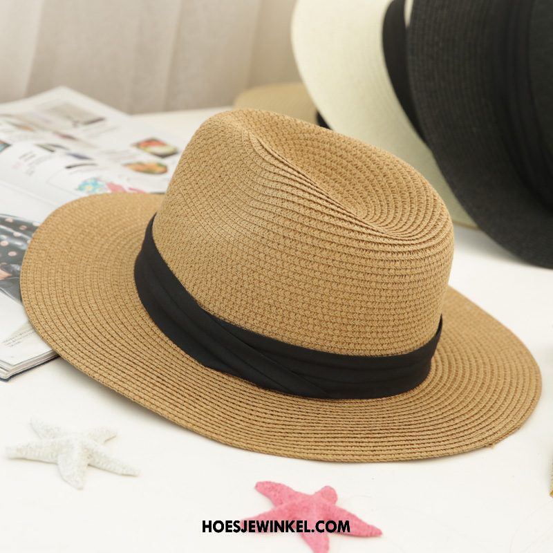 Hoeden Heren Outdoor Zon Mannen, Hoeden Visvangst Strand Weiß Beige