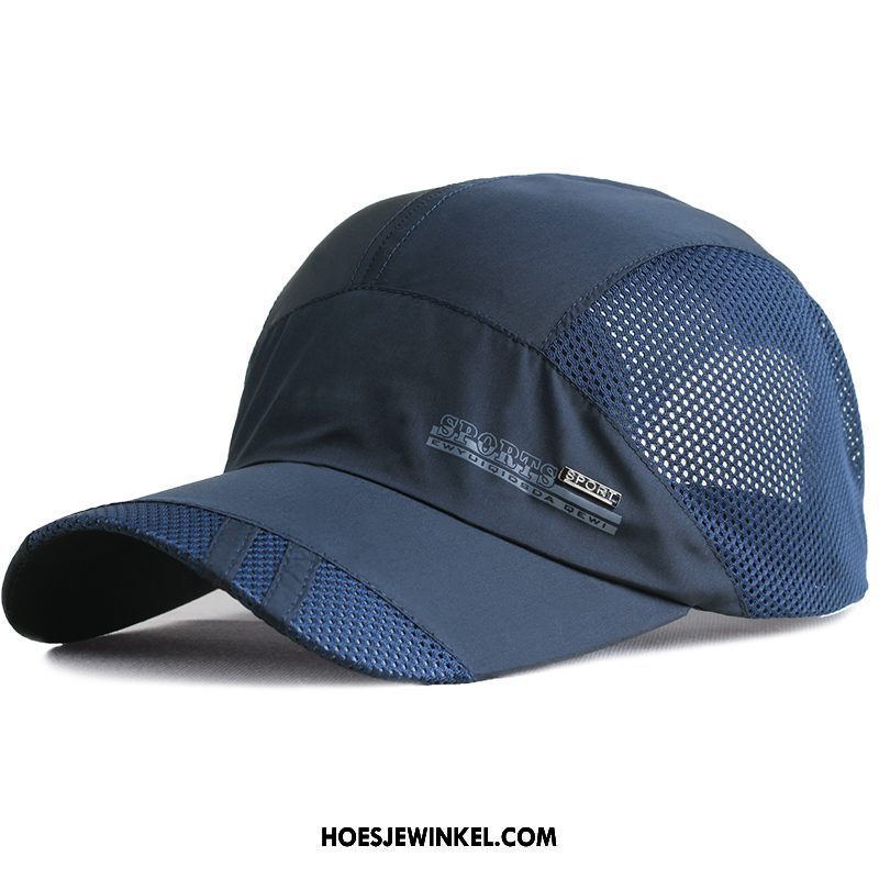 Hoeden Heren Outdoor Zon Visvangst, Hoeden Honkbal Hoed Petten Marineblau