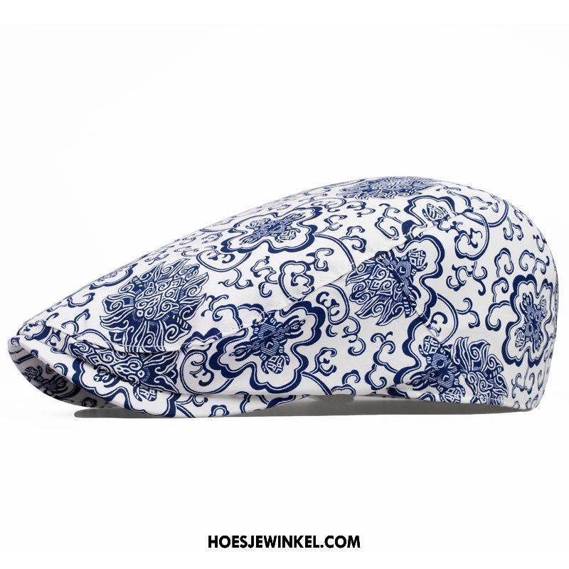 Hoeden Heren Vintage Bloemen Vrouwen, Hoeden Gemiddelde Trend Rot Cyan