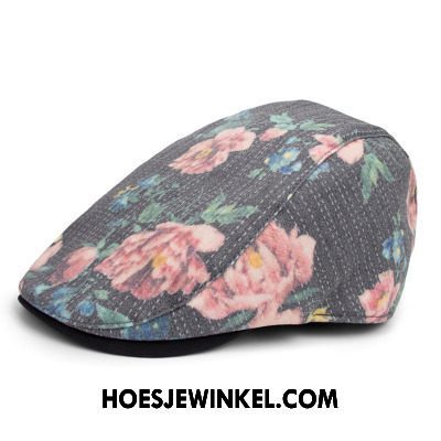 Hoeden Heren Vintage Bloemen Vrouwen, Hoeden Gemiddelde Trend Rot Cyan