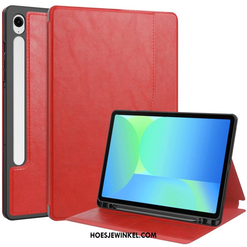 Hoesje Case Samsung Galaxy Tab S10 Fe Telefoonhoesje Leerlook