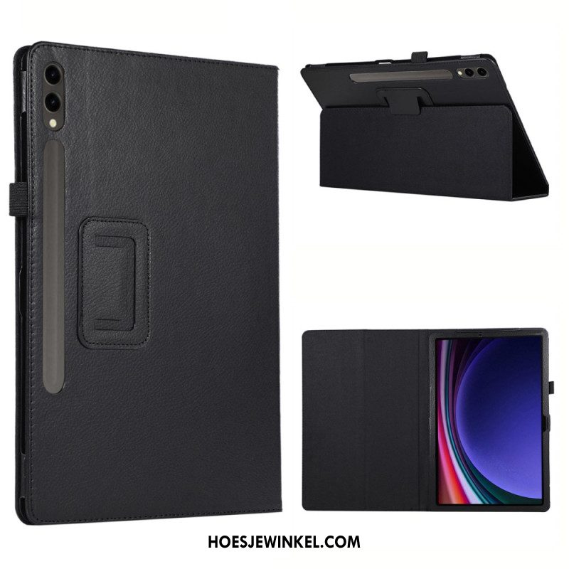 Hoesje Case Samsung Galaxy Tab S10 Plus Telefoonhoesje Lychee-textuur