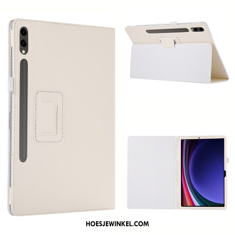 Hoesje Case Samsung Galaxy Tab S10 Plus Telefoonhoesje Lychee-textuur