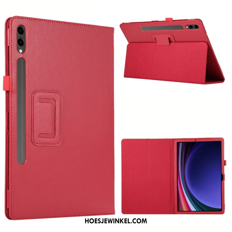 Hoesje Case Samsung Galaxy Tab S10 Plus Telefoonhoesje Lychee-textuur