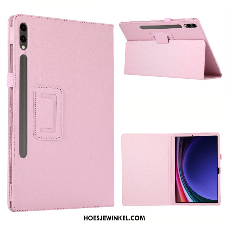 Hoesje Case Samsung Galaxy Tab S10 Plus Telefoonhoesje Lychee-textuur