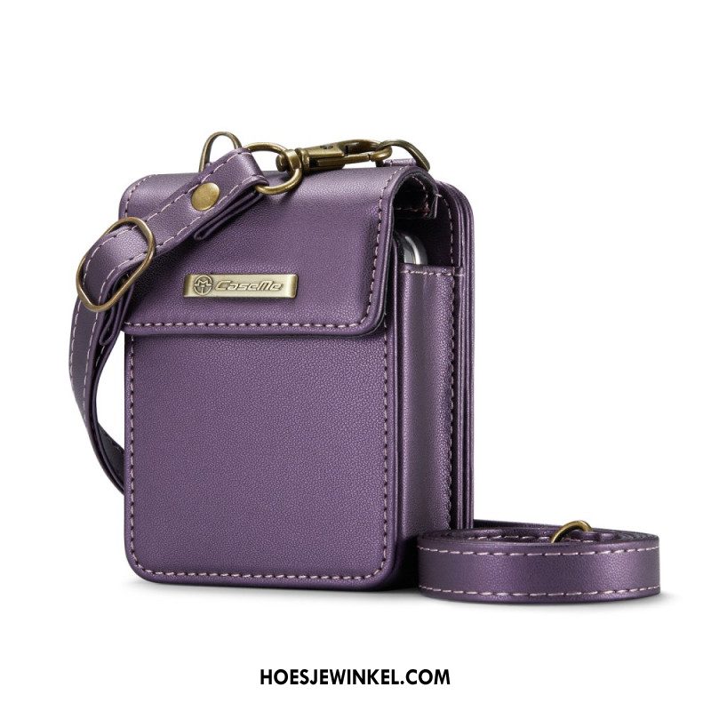 Hoesje Case Samsung Galaxy Z Flip 7 Fe Telefoonhoesje Rfid-portemonnee Met Schouderband