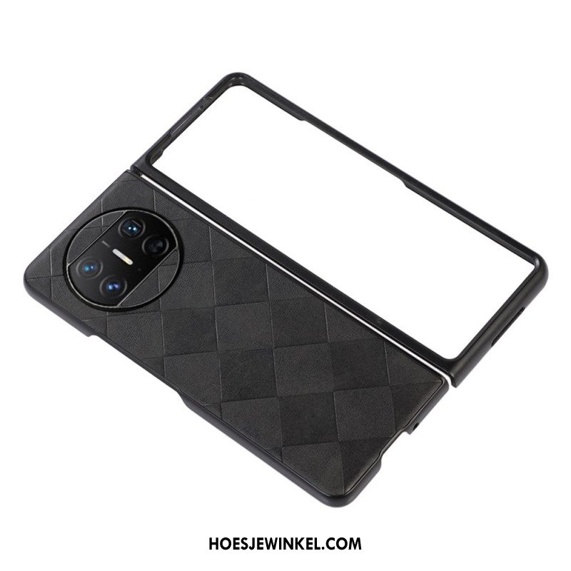Hoesje Huawei Mate X3 Kunstleer Met Ruitpatroon