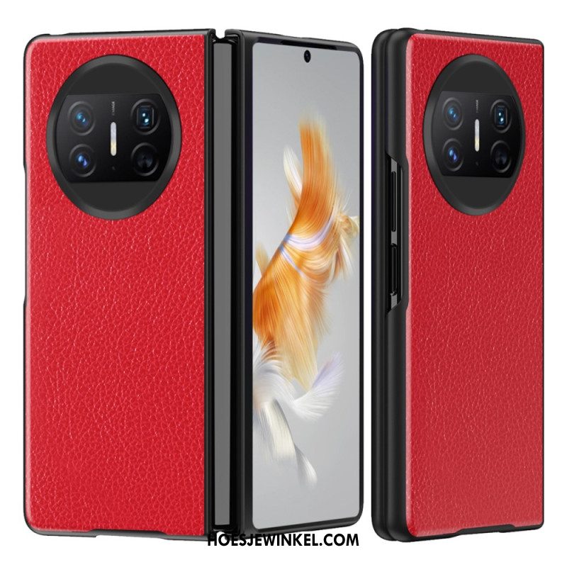 Hoesje Huawei Mate X3 Lychee Leerstijl