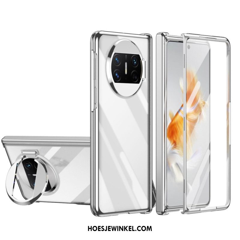Hoesje Huawei Mate X3 Met Ring En Schermbeschermer Bescherming Hoesje