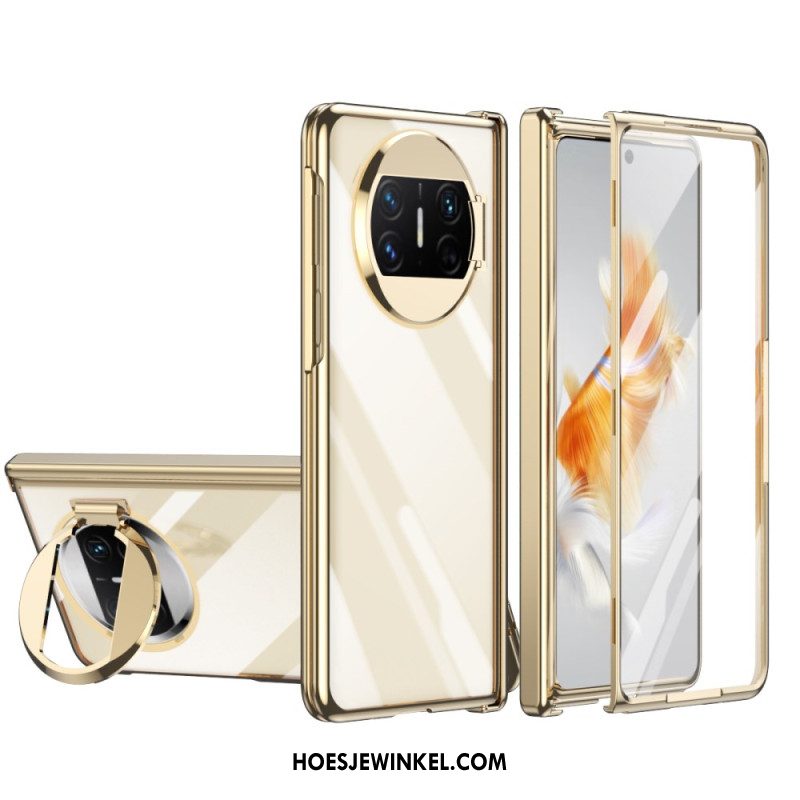Hoesje Huawei Mate X3 Met Ring En Schermbeschermer Bescherming Hoesje