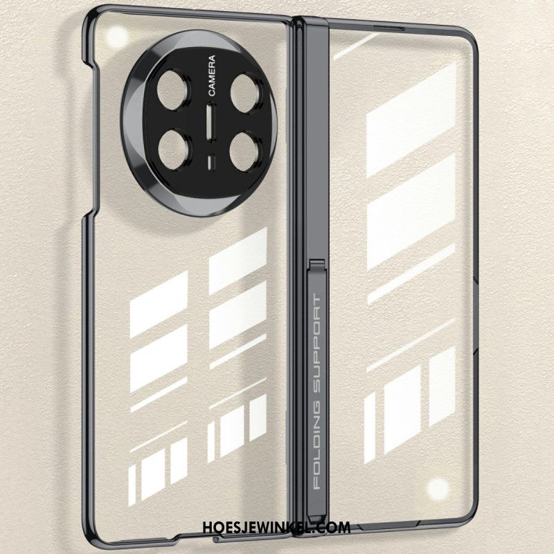 Hoesje Huawei Mate X6 Transparant Met Scharnier En Gehard Glas
