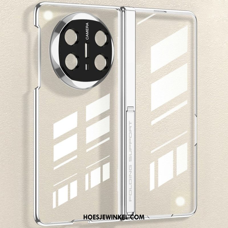 Hoesje Huawei Mate X6 Transparant Met Scharnier En Gehard Glas