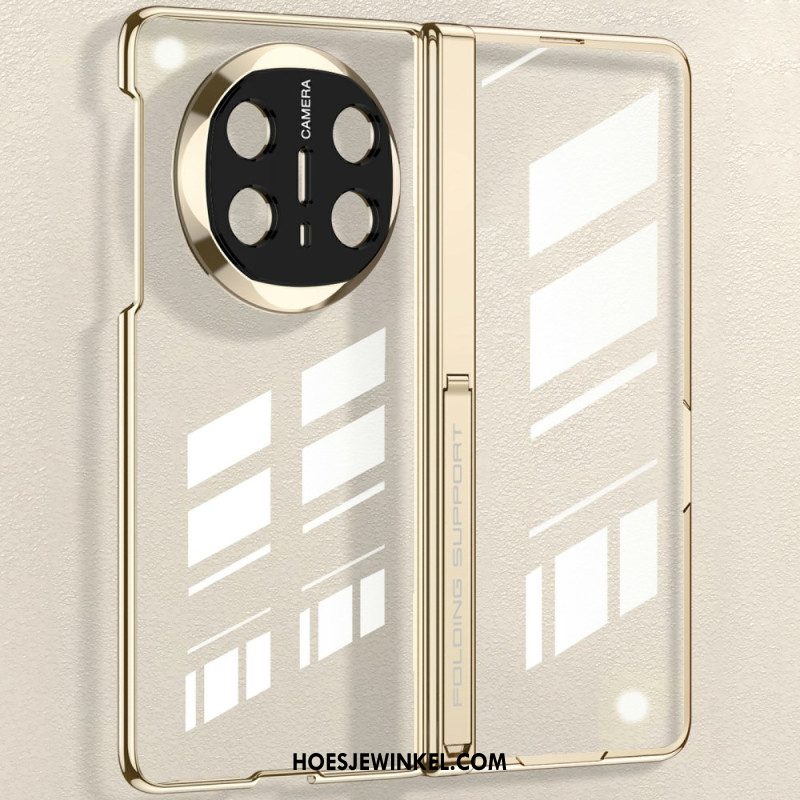 Hoesje Huawei Mate X6 Transparant Met Scharnier En Gehard Glas