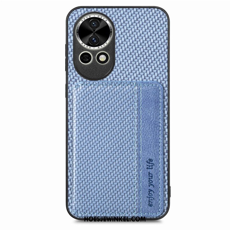 Hoesje Huawei Nova 13 Kaarthouder Van Koolstofvezel Bescherming Hoesje