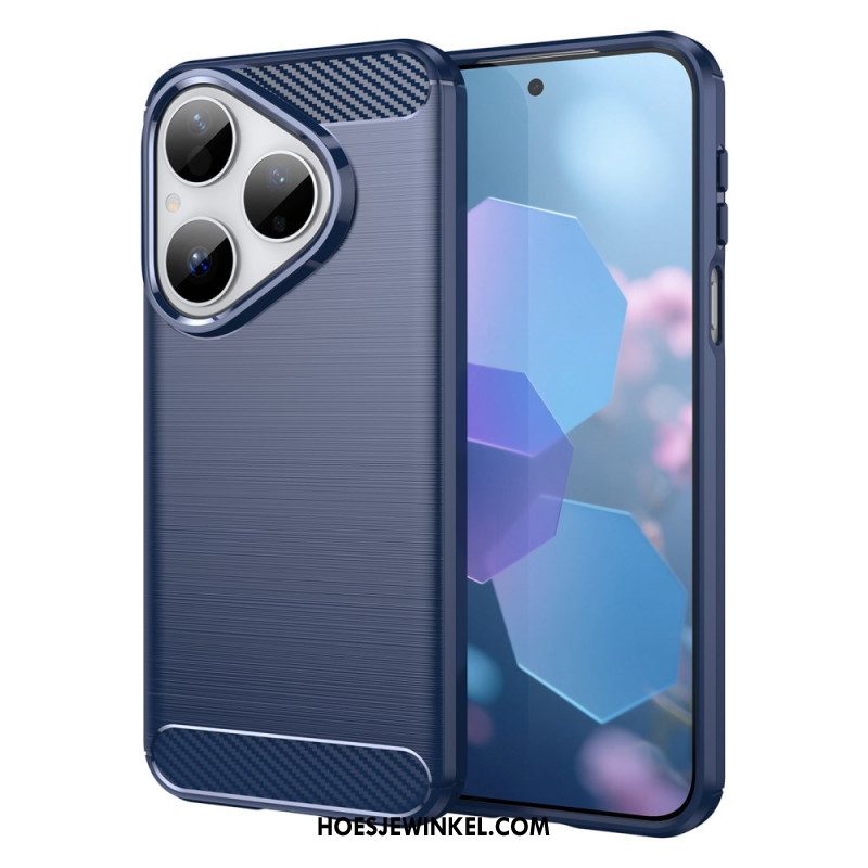 Hoesje Huawei Pura 80 Geborsteld Koolstofvezel Bescherming Hoesje