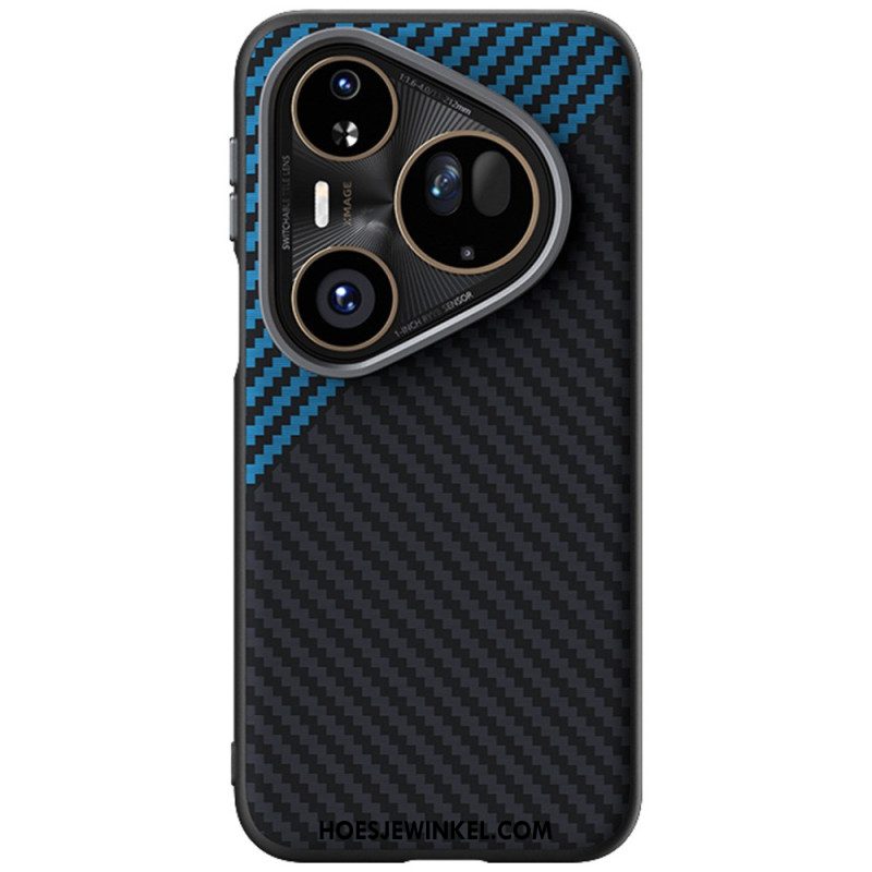 Hoesje Huawei Pura 80 Ultra Magsafe Koolstofvezel Abeel Bescherming Hoesje