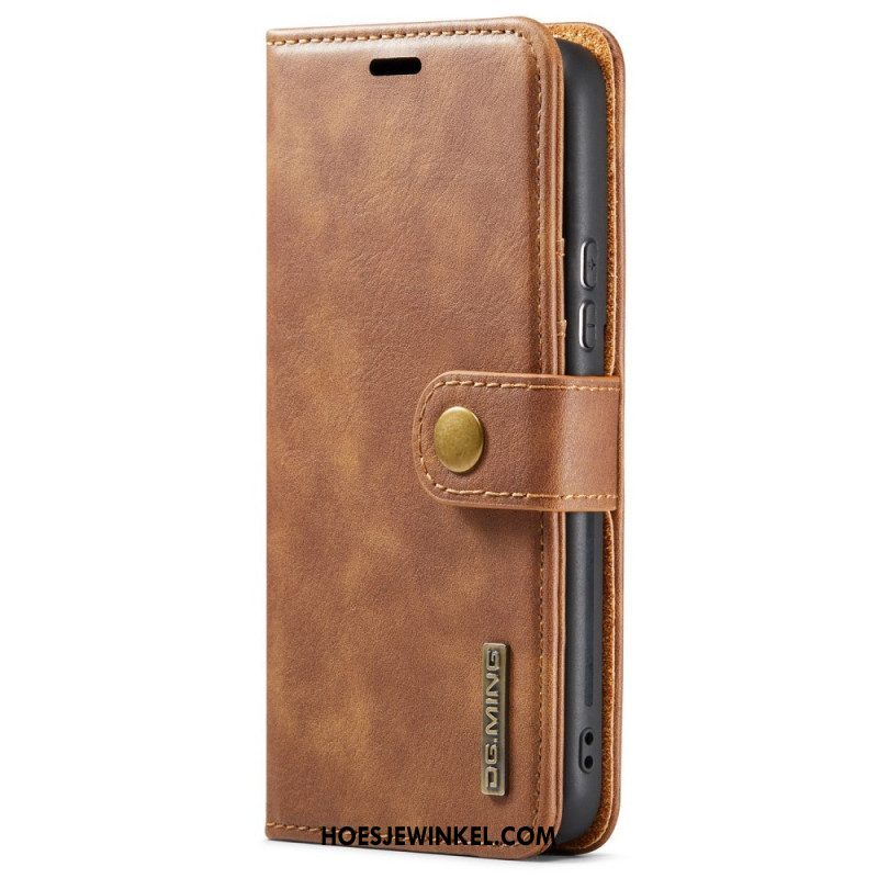 Hoesje Leren Hoesje voor Samsung Galaxy S22 5G Dg.ming Afneembaar