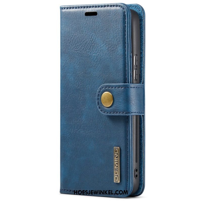 Hoesje Leren Hoesje voor Samsung Galaxy S22 5G Dg.ming Afneembaar