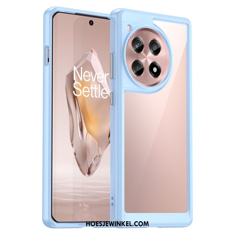 Hoesje Oneplus 12r Hybride Transparant Bescherming Hoesje