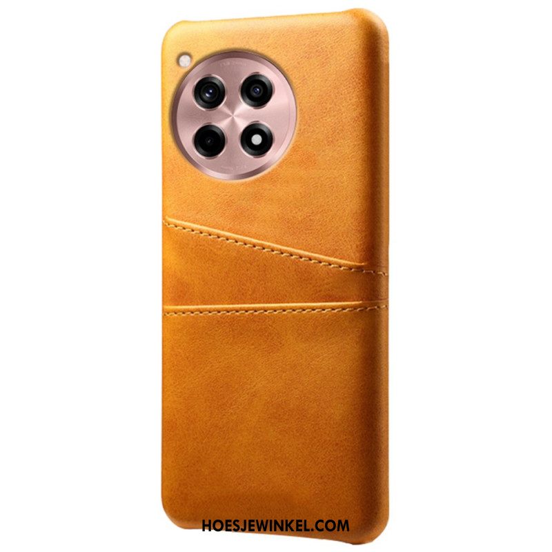 Hoesje Oneplus 12r Kaarthouder Met Leereffect Bescherming Hoesje